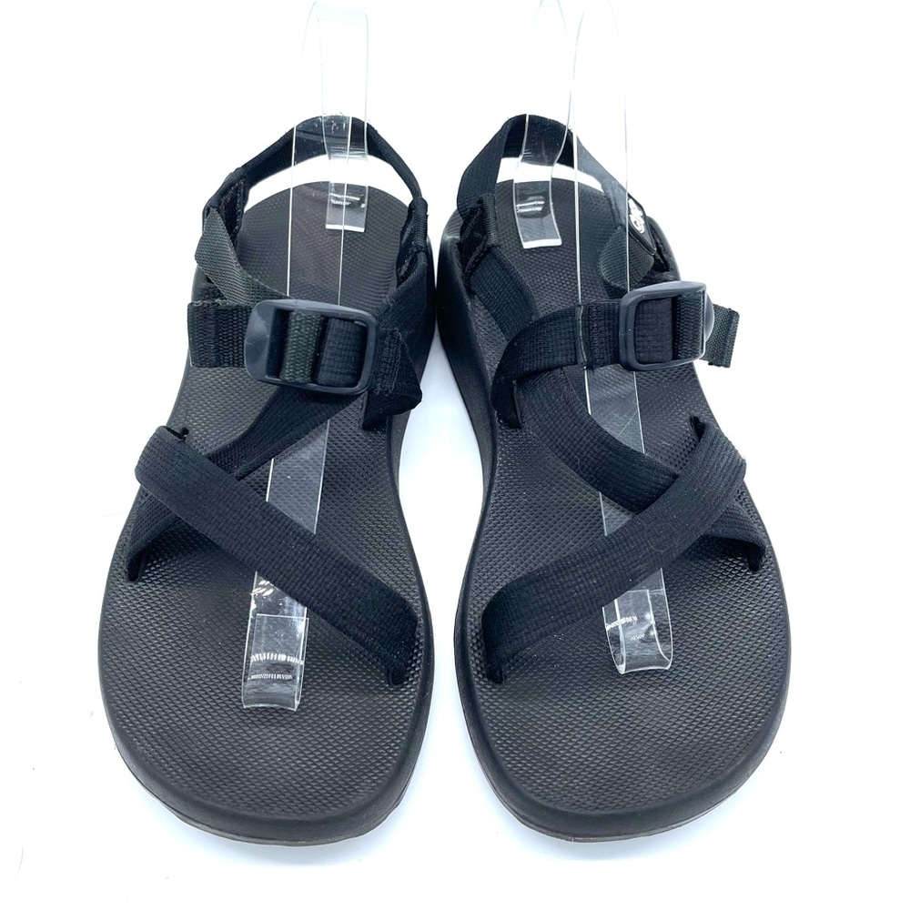 Chaco Women’s Mega Z Cloud Sandals Black Strappy Adjustable Size 9